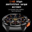 HT8 1.46" Round Screen Bluetooth Smart Watch, Health Monitor, 100+ Sports, Alipay, Grey - 4