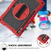 Samsung Galaxy Tab S9+ 360 Rotation Silicone Case Red/Black - 3