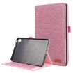 Xiaomi Redmi K Pad Rose Red Fabric Texture Flip Leather Tablet Case - 1