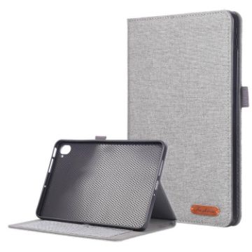 Xiaomi Redmi K Pad Grey Fabric Texture Flip Leather Tablet Case - 1