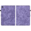 Samsung Galaxy Tab 9 Tiger Pattern Purple Flip Leather Case - 2