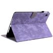Samsung Galaxy Tab 9 Tiger Pattern Purple Flip Leather Case - 5