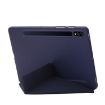 Samsung Galaxy Tab S10+/S9+ Dark Blue Silicone Leather Tablet Case - 3
