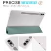 Samsung Galaxy Tab S10+/S9+ Green TPU Leather Case with Pen Slot - 4