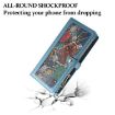 Moto G86 Power ESEBLE Star Series Wallet Case, RFID Leather, Blue - 4