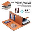 Moto G56 5G ESEBLE Star Series Brown RFID Leather Wallet Case - 7
