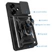 Infinix Hot 30 Green Phone Case with Sliding Camera Cover TPU+PC - 3