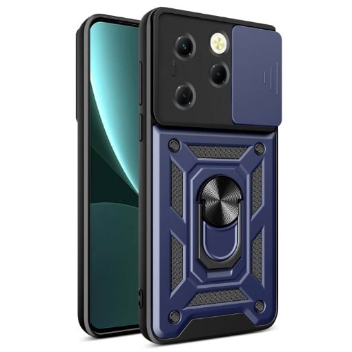Infinix Hot 40/40 Pro 4G Blue TPU+PC Case with Sliding Camera Cover - 1