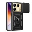 Infinix Note 40 4G Phone Case Black - Sliding Camera Cover TPU+PC Design - 1