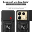 Infinix Note 40 4G Phone Case Black - Sliding Camera Cover TPU+PC Design - 4