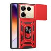 Infinix Note 40 Pro/Pro+ 5G Red TPU+PC Case with Sliding Camera Cover - 1