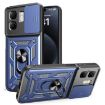 Infinix Smart 9/Hot 50i Blue TPU+PC Phone Case with Sliding Camera Cover - 1