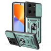 Infinix Note 30 5G Green Phone Case with Sliding Camera Cover TPU+PC - 1