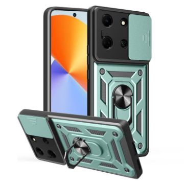 Infinix Note 30 5G Green Phone Case with Sliding Camera Cover TPU+PC - 1
