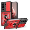 Infinix Note 50x Red Phone Case with Sliding Camera Cover TPU+PC Design - 1