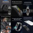 K7 Smart Call Bracelet, 1.14" TFT, BT Call, Heart/BP/Oxygen, Leather Strap - 7
