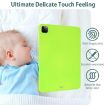 iPad Pro 13 2024 Fluorescent Green TPU Case - Oil Spray Skin-friendly - 6