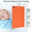Samsung Galaxy Tab A7 2020 T500 Orange TPU Tablet Case Skin-friendly - 5