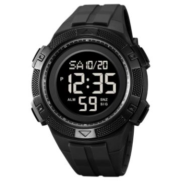 SKMEI 2078 Men's 50M Waterproof Sports Digital Watch - Black - 1