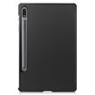 Samsung Galaxy Tab S7 T870 Black Leather Case with Holder & Sleep/Wake - 3