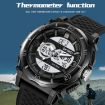 SKMEI 2098 Men's Waterproof Digital Watch, Gold+Black, Thermometer, 50M - 5