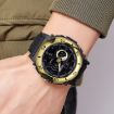 SKMEI 2098 Men's Waterproof Digital Watch, Gold+Black, Thermometer, 50M - 9