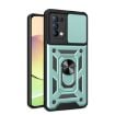 OPPO Reno5 4G/5G Mint Green TPU Hybrid PC Case with Sliding Camera Cover - 1