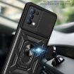 OPPO Reno5 4G/5G Red Sliding Camera Cover TPU Hybrid PC Case - 4