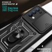OPPO Reno5 4G/5G Red Sliding Camera Cover TPU Hybrid PC Case - 6