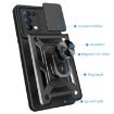 OPPO Reno5 4G/5G Blue TPU Hybrid PC Case with Sliding Camera Cover - 3