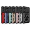 OPPO A58 4G Global Phone Case - Blue Sliding Camera Cover TPU Hybrid - 2