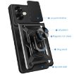 OPPO A79 5G Red Phone Case with Sliding Camera Cover TPU Hybrid PC - 3