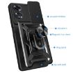 OPPO A60 4G Phone Case with Sliding Camera Cover - Silver TPU Hybrid PC - 3