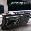 OPPO A60 4G Phone Case with Sliding Camera Cover - Silver TPU Hybrid PC - 7