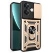 OPPO A3x 5G/4G Gold Sliding Camera Cover TPU Hybrid PC Case - 1