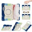 Samsung Galaxy Tab S9+ Armor Case with Rotating Ring Holder - Blue - 1