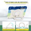 Samsung Galaxy Tab S9+ Armor Case with Rotating Ring Holder - Blue - 5