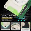 Samsung Galaxy Tab S9+ Armor Case with Rotating Ring - Colorful Green - 7