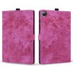 Samsung Galaxy Tab A8 X200 Sakura Cat Leather Case Rose Red - 2