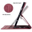 Samsung Galaxy Tab A8 X200 Red Cartoon Sakura Cat Leather Case - 5
