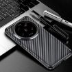 Xiaomi 14 Ultra Shockproof TPU Case - Carbon Fiber Texture, Black - 1