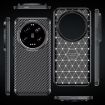 Xiaomi 14 Ultra Shockproof TPU Case - Carbon Fiber Texture, Black - 3