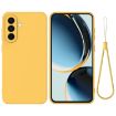 Samsung Galaxy A36 Yellow Liquid Silicone Dropproof Phone Case - 1
