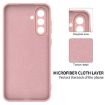 Samsung Galaxy A56 5G Pink Liquid Silicone Dropproof Phone Case - 6