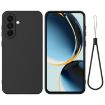 Samsung Galaxy A17 4G Black Liquid Silicone Dropproof Phone Case - 1