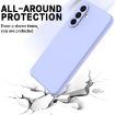 Samsung Galaxy A17 4G Purple Liquid Silicone Dropproof Phone Case - 5