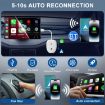 USB + USB-C Wired to Wireless Carplay/Android Auto Adapter - White - 5