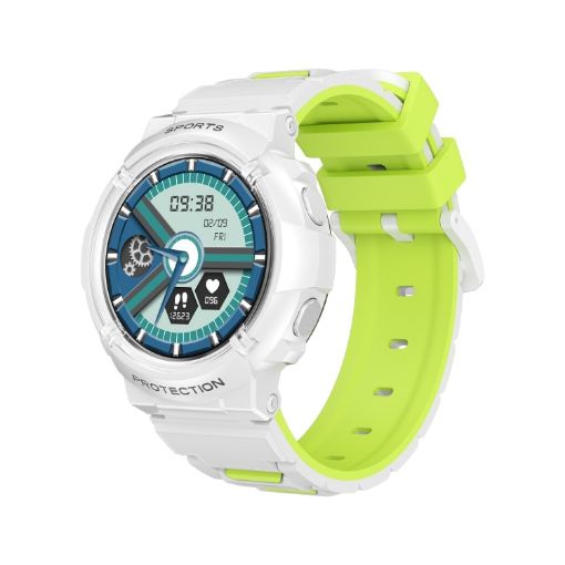 Children's Smart Watch HT19, 1.2" Round Screen, IP68, Sleep Monitoring, White - 1