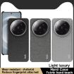 Xiaomi 14 Ultra 5G imak Ruiyi Cloth Texture PU + PC Case Dark Grey - 2