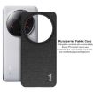 Xiaomi 14 Ultra 5G imak Ruiyi Cloth Texture PU + PC Case Dark Grey - 5